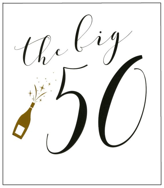 50th Birthday Card - At Your Age - Paper Plane