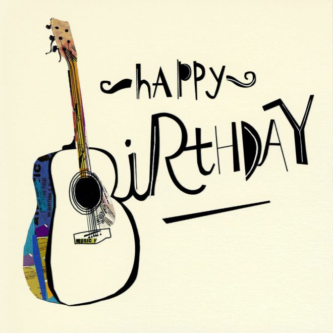 Birthday Guitar birthday card